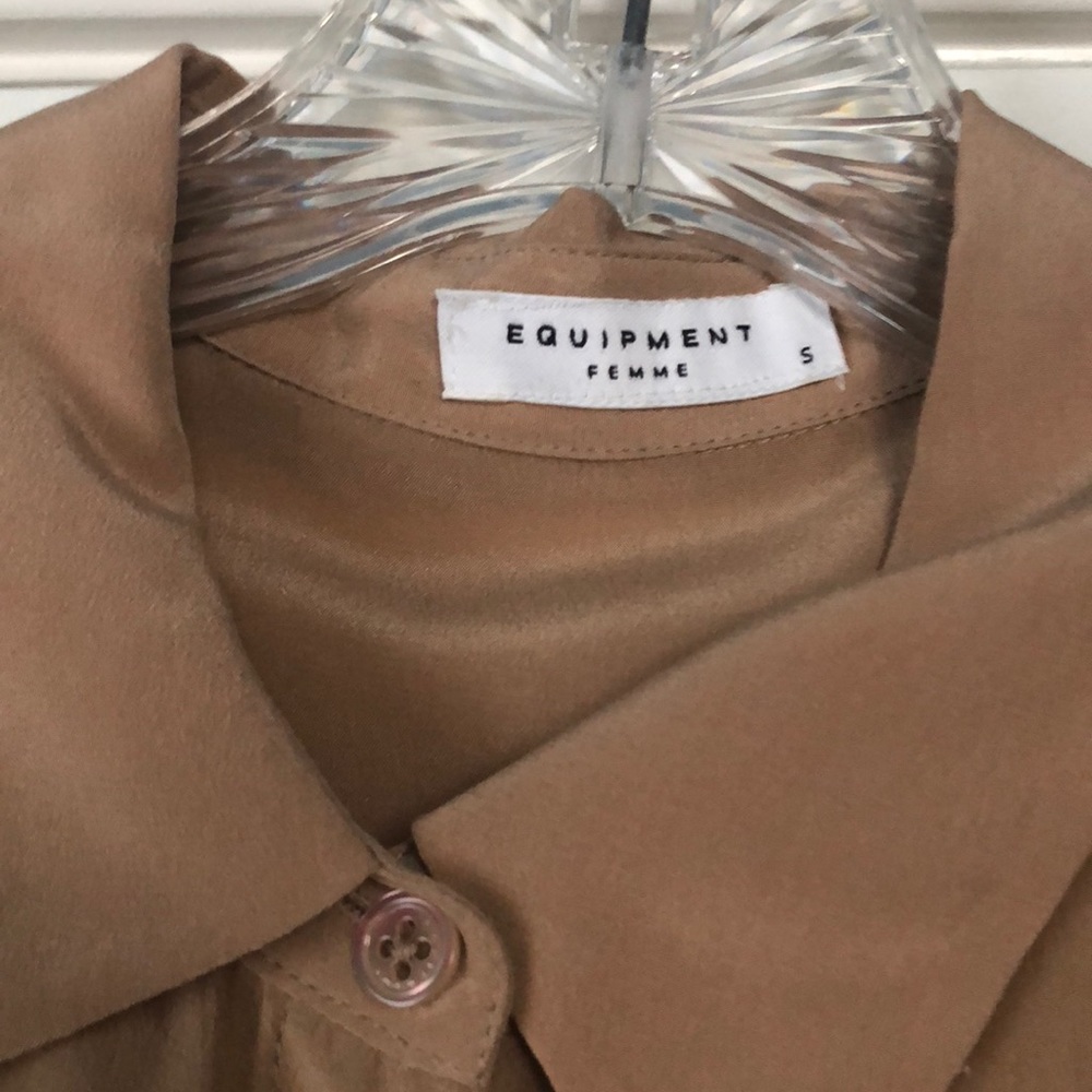 Equipment silk button down shirt